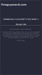 Mobile Screenshot of fiveguyscard.com